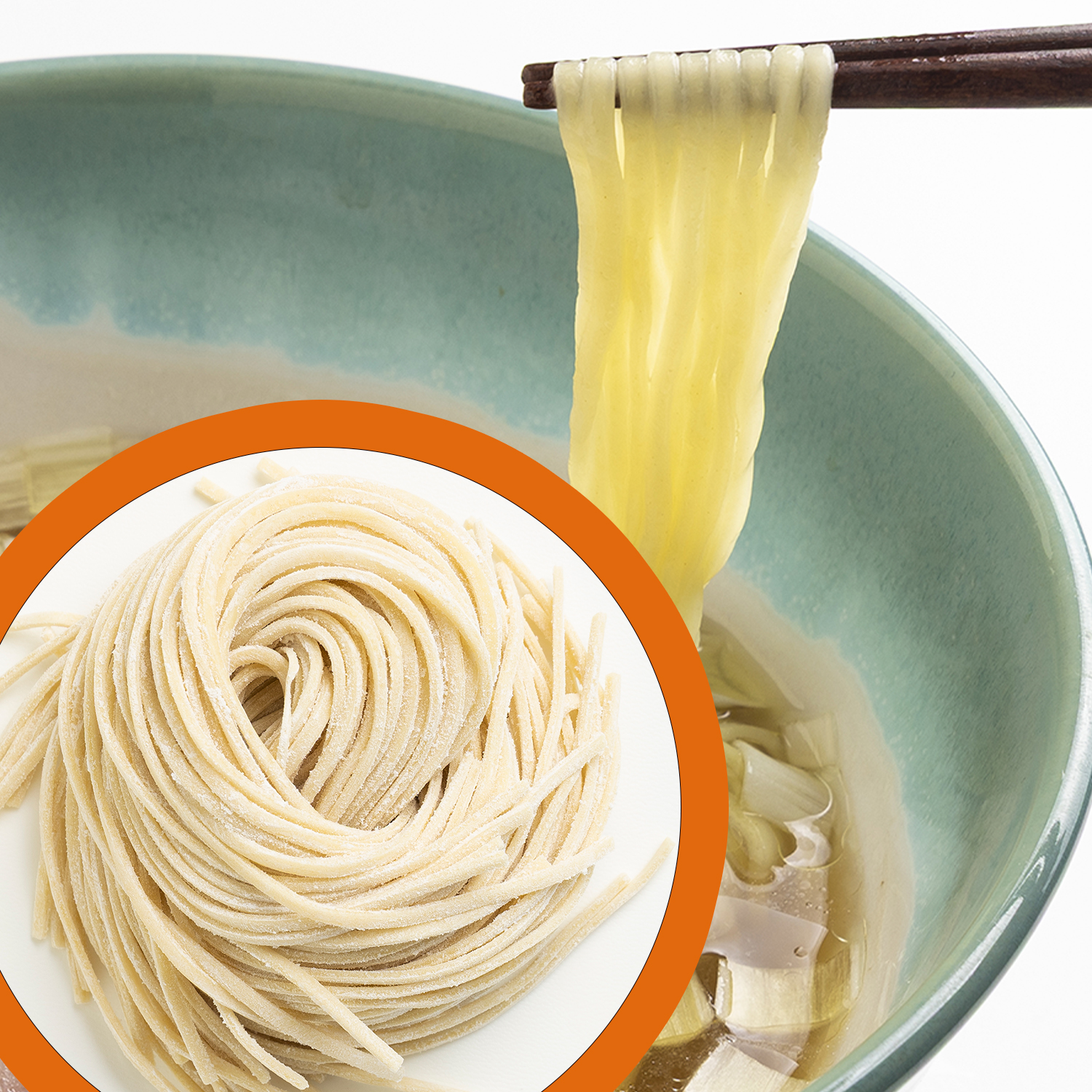 なめらか平打ち麺